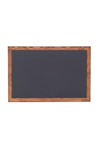 Chalky 100x150 cm Kara Tahta Ahşap Çerçeveli - Tebeşir Yazı Tahtası - Siyah