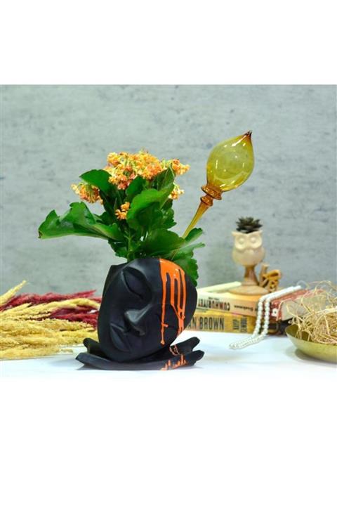 Flovart Model 1 (Kubbe) Cam Bitki Suluğu - Amber - Saksı Sulama - Çiçek Sulama - Çiçek Bakımı