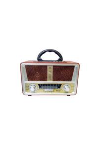 Meier M-112bt Nostaljik Ahşap Retro Radyo Bluetooth Fm Sd Aux Us