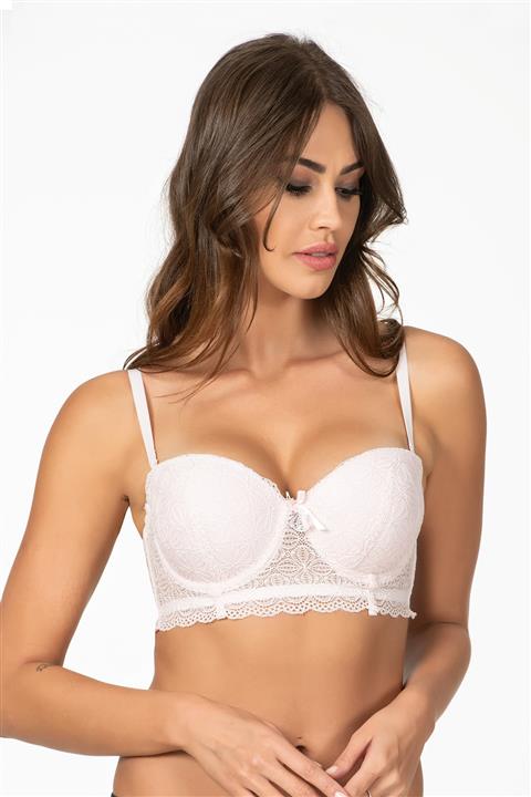 Belvü Balenli Desteksiz Büstiyer Sütyen