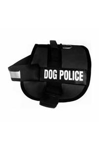 YclShop Dog Police Siyah Gögüs Tasması 75x60 Cm