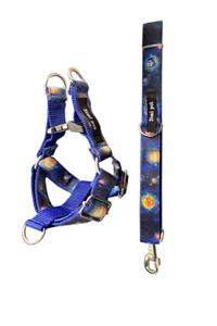 Jimi pet Easy Walk Tasma Seti Medium Beden Galaxy Model