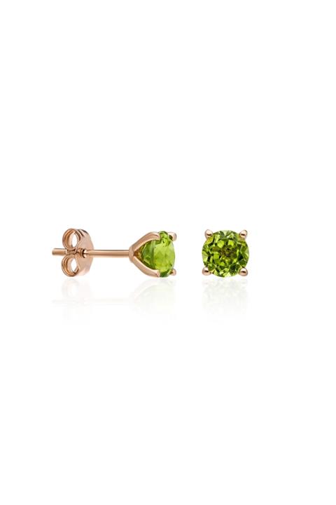 Karum Jewel Peridot Taşlı Altın Küpe