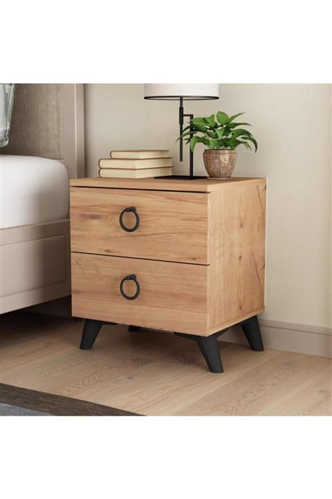 Ünallar 2 Çekmeceli Şık Dekoratif Komodin