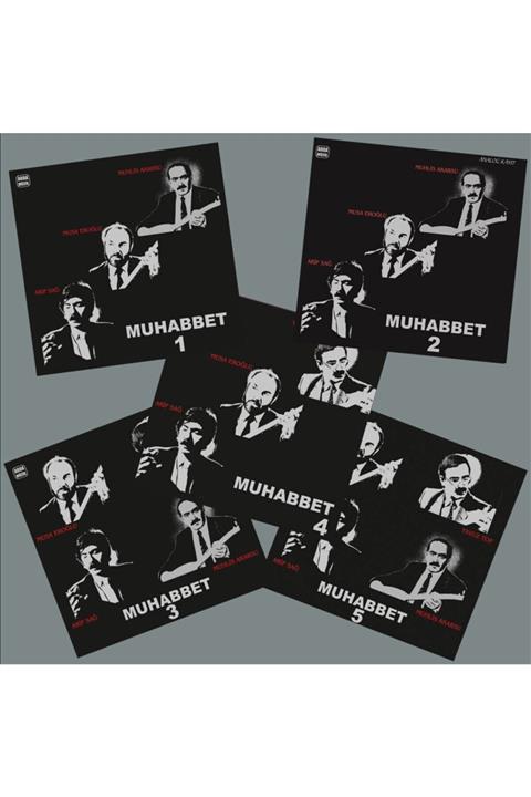 Ucuz Plak & Pikap Hediyelik Eşya Muhabbet - Çeşitli Sanatçılar (5 Plak Özel Set) .