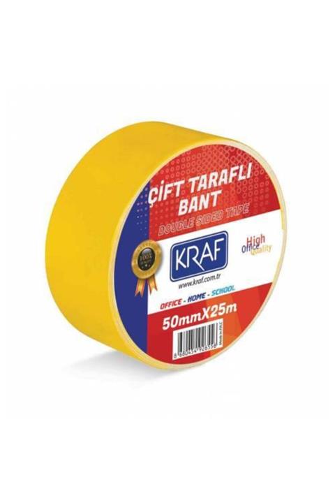 KRAF Çift Taraflı Bant 50 mm x 25 Metre
