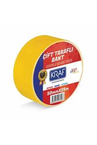 KRAF Çift Taraflı Bant 50 mm x 25 Metre