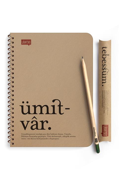 Lûgat365 Ümitvâr Spiralli Defter & Kalem Seti