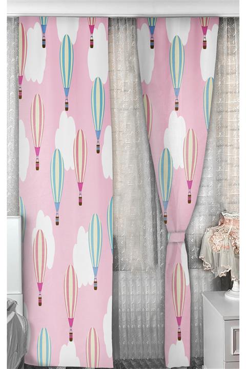 Bebişim Balonlu Çocuk Odası Fon Perde