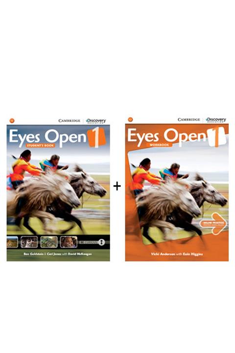 Cambridge University Press Eyes Open 1 A1 Student's Book + Workbook Ikili Set