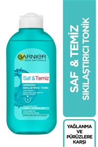 Garnier Yağlanma Ve Pürüzlere Karşı Arındırıcı & Sıkılaştırıcı Tonik 200 Ml