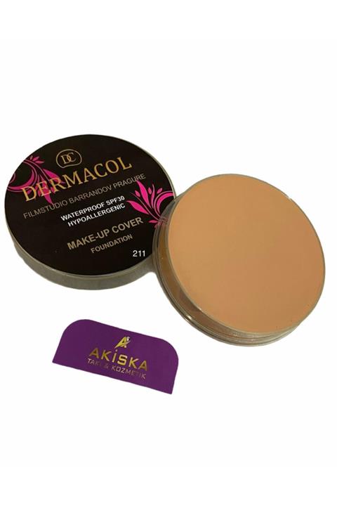 MAKEUP COVER Akiska Kozmetik Dövme-leke-yara Izi (DERİN OLMAYAN) Kapatıcı Fondöten 211 Koyu Ton