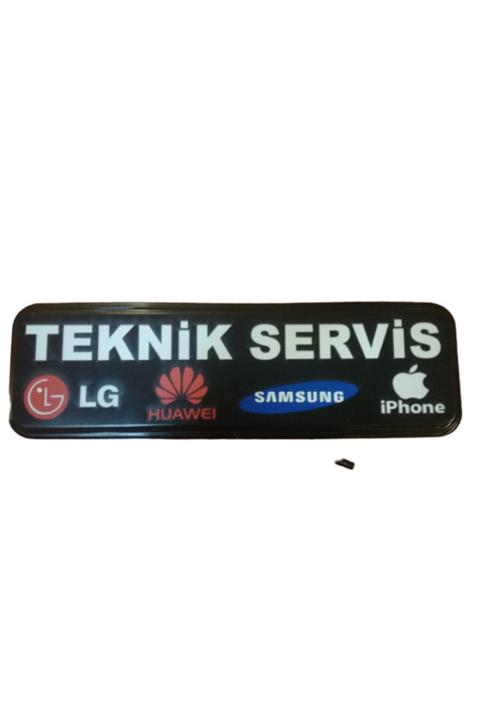 Termoform Işıklı Tabela Teknik Servis Led Tabela 61x17 cm Kumandalı 16 Renk
