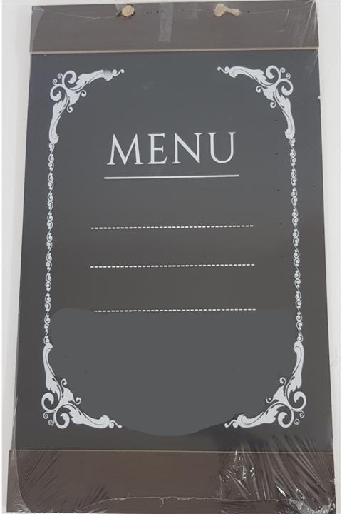 HibanaHome Tebeşirli Mutfak Tahtasi Askılı Menu En:30cm Boy :51cm