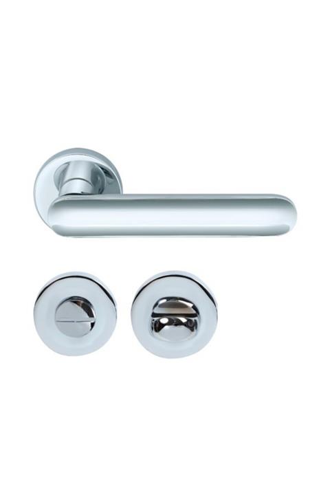 Hafele Marte Wc Kapı Kolu Seti, Parlak Krom Renk