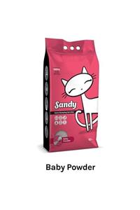 Sandy Baby Powder Bebek Pudra Kokulu Doğal Sodyum Bentonit Kedi Kumu 10 Kg