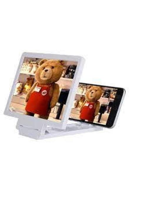 ArmorChips Cep Telefonu Büyüteç Telefon Ekran Film Video 3d Mercek Renk Beyaz