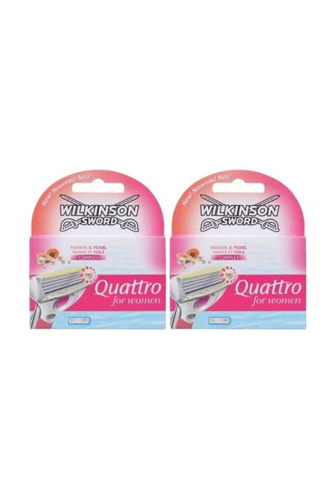 Wilkinson Sword Quattro Kadın Tıraş Bıçağı 2 Adet Yedek Başlık