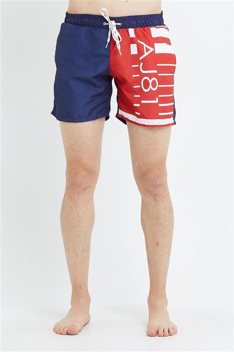 Danger Erkek Yazılı Deniz Şortu Lacivert