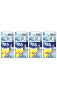 Gillette Blue3 Cool Serinletici Tıraş Bıçağı 8'li X 4 Paket