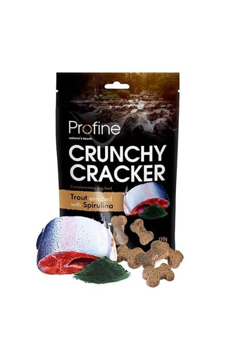 Profine Crunchy Cracker Alabalık Spirulina Köpek Krakeri 150gr
