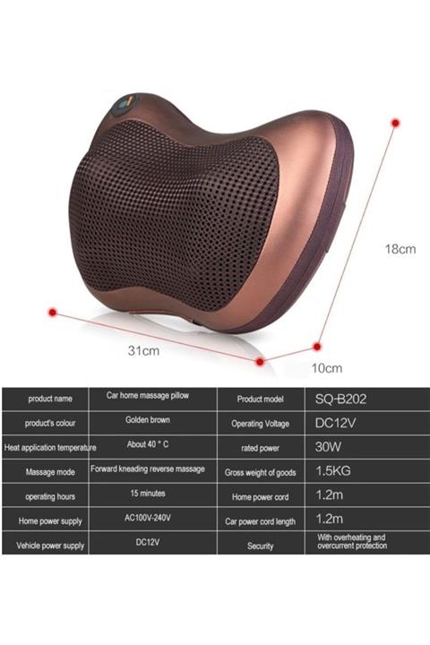 See Me Car Home Boyun Masaj Yastığı Yoğurmalı