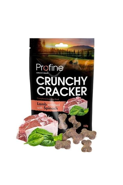 Profine Crunchy Cracker Kuzulu Ispanaklı Köpek Krakeri 150gr