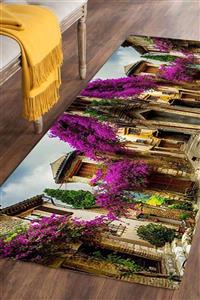Else Halı 100X200 Else Hali Alaçati Manzara 3D 3 Boyutlu Dekoratif Modern Yolluk