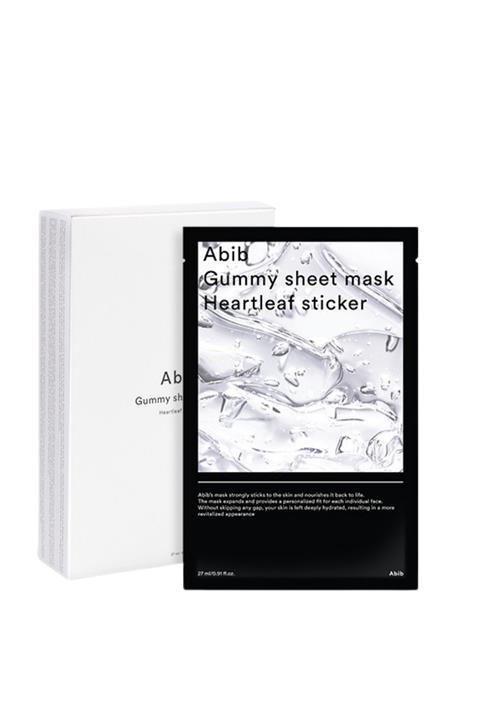 Abib Nemlendirici, Dengeleyici, Yatıştırıcı Yüz Maskesi - Gummy Sheet Mask Heartleaf Sticker