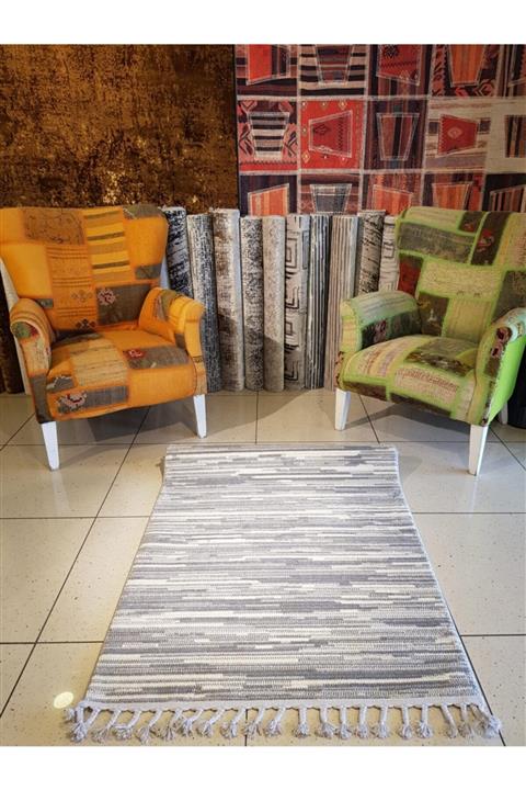 ÖZELL Çizgili Kendinden Desenli Yolluk