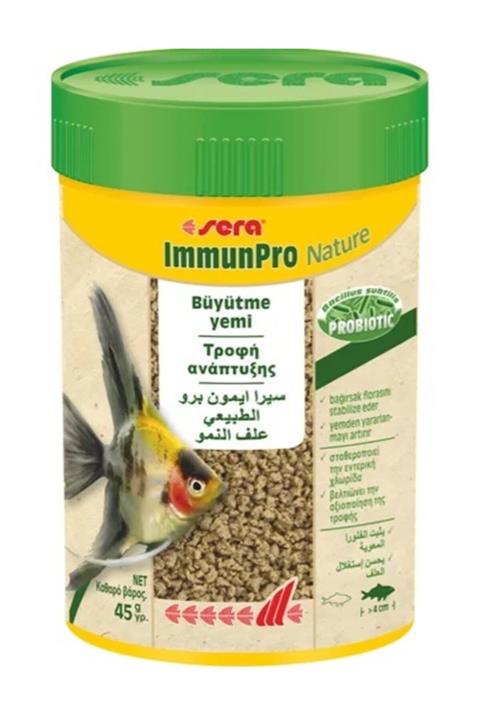 SERA Immunpro Nature 100 Ml ( 4 Cm Üzerindeki Balıklar Için Probiyotikli Büyütme Yemi )