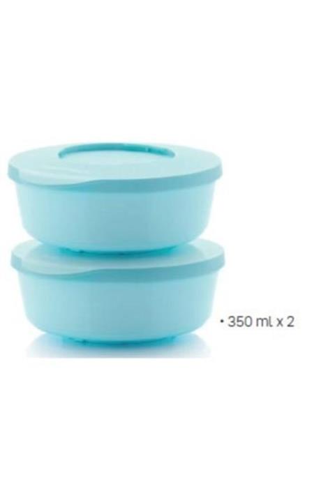 Tupperware Mavi Delüks Set 2'li  350 ml