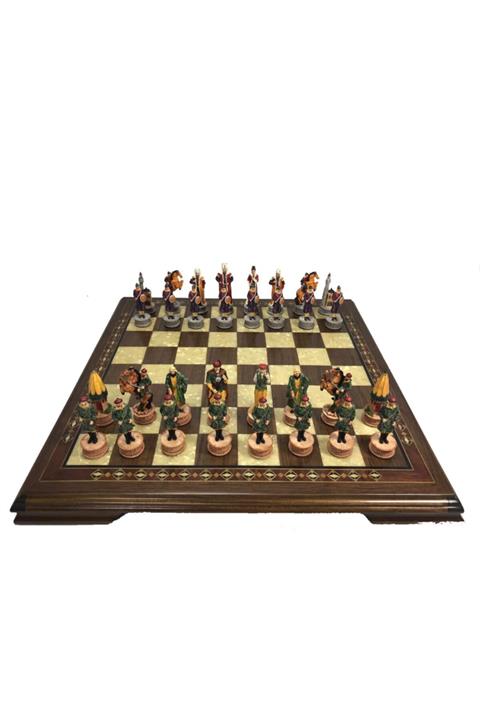 MAGNETDEPO Osmanlı-hun Temalı Orta Boy Lüks Satranç Oyun Figürü