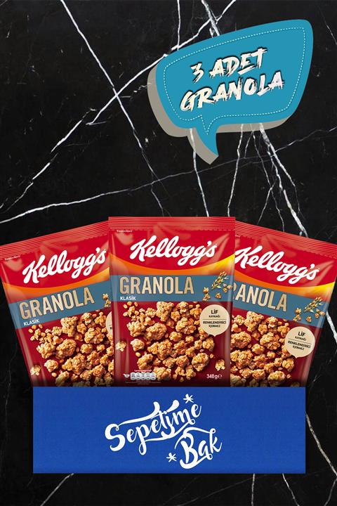 Kellog's Kellogg's Granola Klasik 340 G X3 Paketi