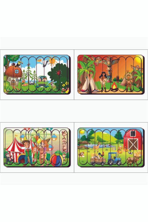 MAKETÇİNİZ 4 Adet Yeni Nesil 3d Çubuk Puzzle Set-3