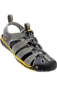 Keen Clearwater Cnx Erkek Sandalet Gri/sarı