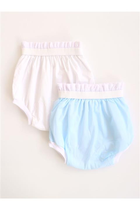 Şenses Online Bebek 2 Li Alıştırma Kilotu Mavi-beyaz