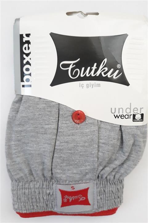 Tutku Erkek Gri Boxer 10'lu Paket