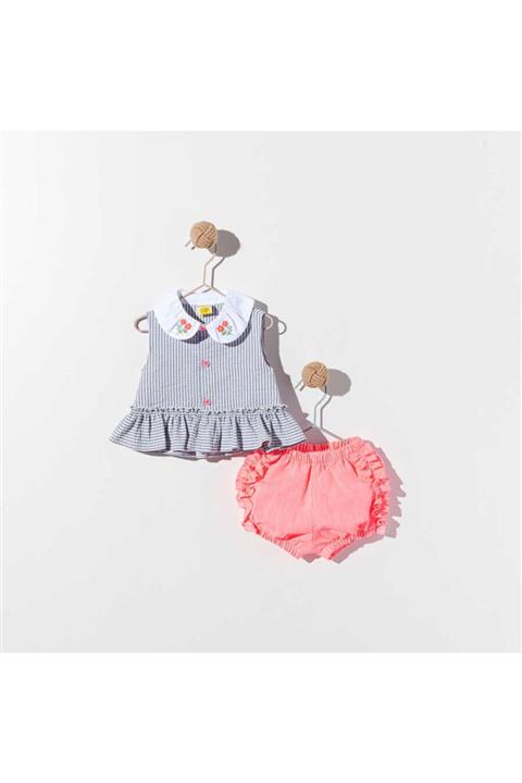 Le Mabelle Nakışlı Kız Bebek Takım - Wendy