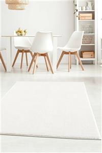 ALgorand Home Beyaz Peluş Uzun Tüylü Kesme Yolluk Halı