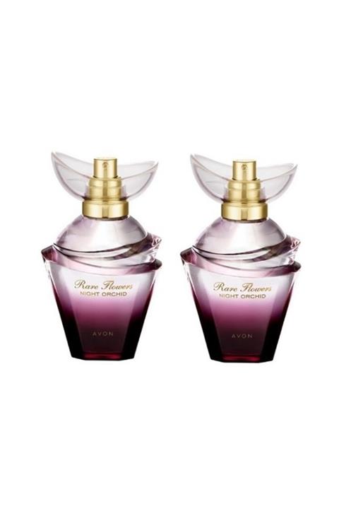 AVON Rare Flowers Night Orchid Edp 50 ml Kadın Parfüm Ikili Set