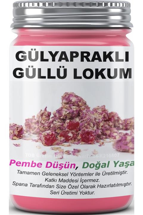 SPANA Gülyapraklı Güllü Lokum Ev Yapımı Katkısız 330gr