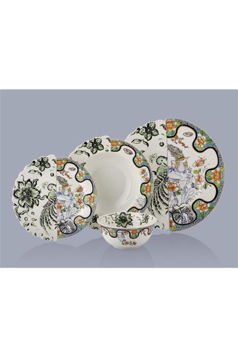 LAMEDORE Green Love 24 Parça Yemek Takımı