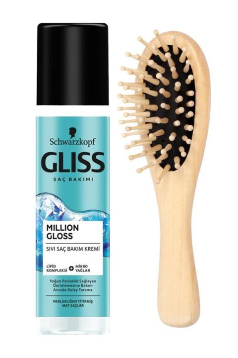 Schwarzkopf Gliss Million Gloss Sıvı Saç Kremi 200 ml ve Bambu Tarak