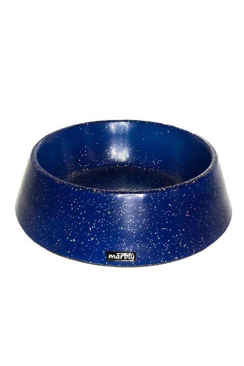 Marbly Mavi Galaxy Mermerit Kedi Köpek Mama Su Kabı 470 Ml