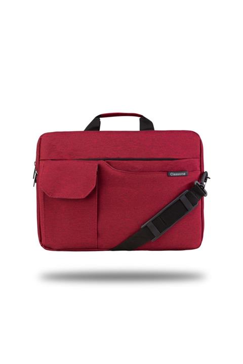 Classone Tl7005 Workout 15.6 “ Su Geçirmez Kumaş ,macbook Mac Air, Notebook, Laptop El Çantası-bordo
