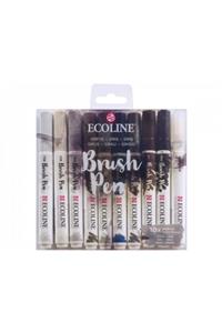 Talens Ecoline Brush Pen 10lu Set Gri Renkler 9805