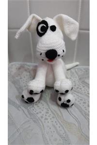 Akın Kırtasiye Siyah Beyaz Sevimli Köpek Amigurumi