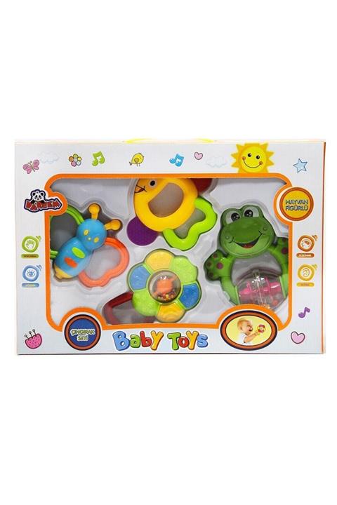 VARDEM OYUNCAK Hayvan Figürlü Çıngırak 4 Parça