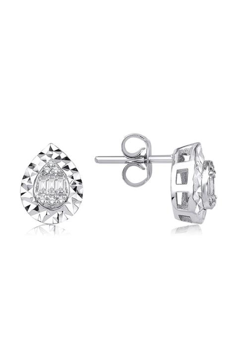 Yetkin Diamond 0.14 Karat Pırlanta Baget Küpe